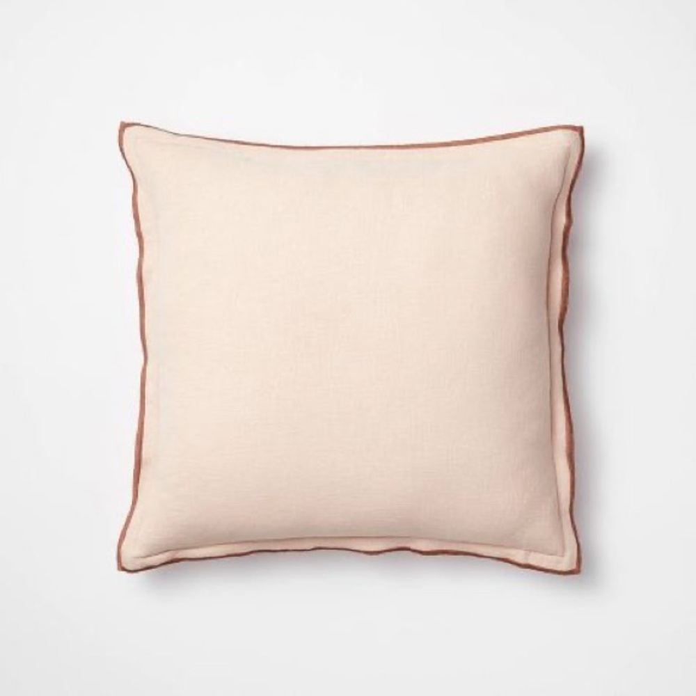 NWOT THRESHOLD w/ STUDIO MCGEE Linen Square Throw Pillow
